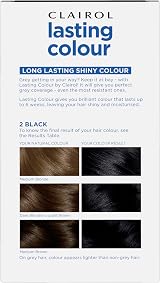 Clairol Lasting Colour Permanent Hair Dye Black 2 | Grey Coverage & Shine view 3