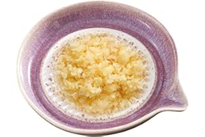 Grating Plate - Ceramic Handmade Gradient Glaze Smooth - Garlic Grater Dish Bowl | for Cheese Chocolate Onion Lemon Fruits Ve