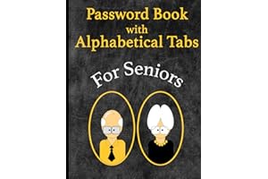 Password Book with Alphabetical Tabs: Large Print Username and Password Log Book with A-Z Tabs | For Seniors and the Vision I