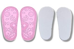 Ann G Perforated Baby Shoe Soles with Pure EVA Inner Soles, Soft, Flexible, Nonslip, Comfortable, Crochet Accessories, Babies First Shoes