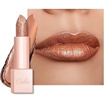 Amazon.com : Oulac Dark Brown Lipstick for Women with Metallic 3D ...