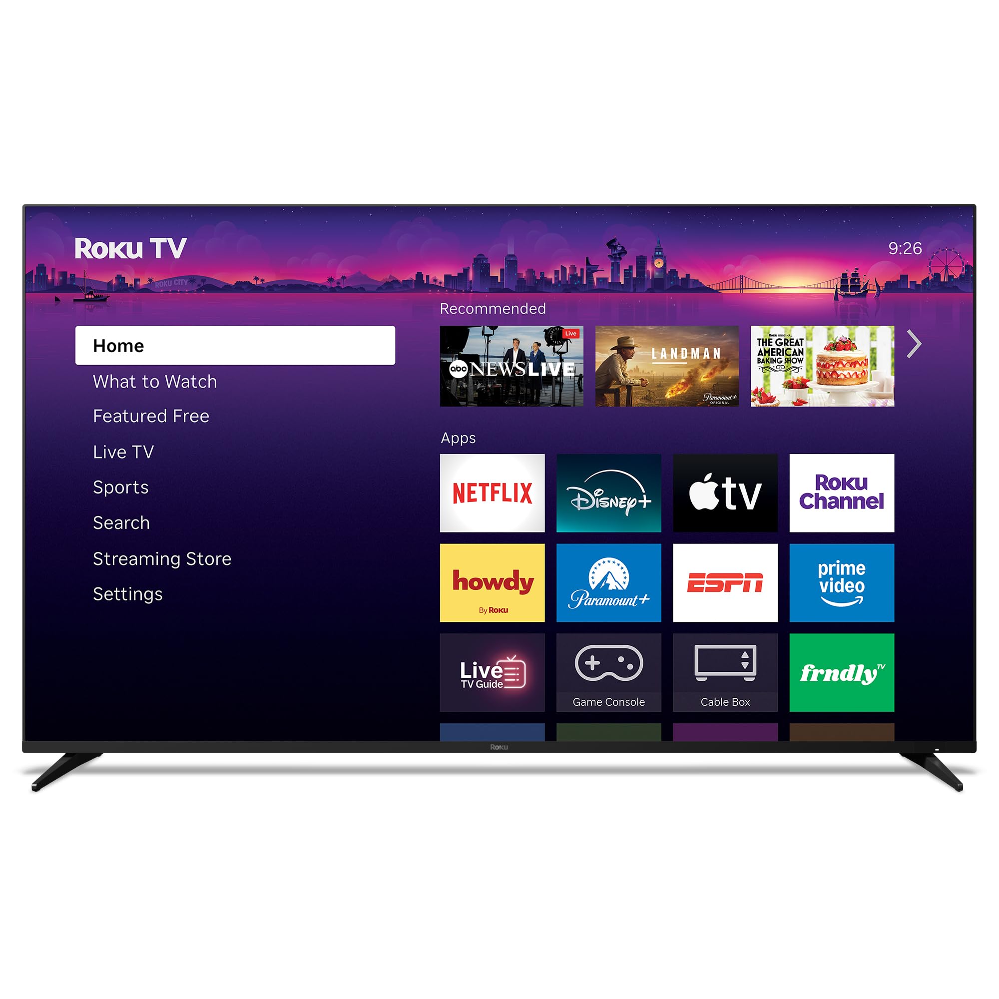 Photo 1 of Roku Smart TV – 65-Inch Pro Series 4K QLED RokuTV with Backlit Roku Voice Remote Pro, Dolby Vision IQ, 120Hz Refresh Rate – Live Local News, Sports, Gaming