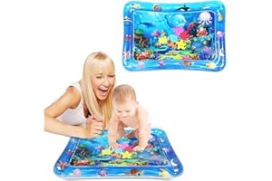 SUNSHINEMALL Tummy Time Baby Water Play Mat Infants & Toddlers, Inflatable Play Mat Toy,Tummy Water Mat for Baby Sensory Development and Stimulation Growth.