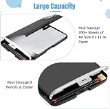 Hongri Clipboard with Storage Pen Holder 14 x 9.6 x 1.2 in Foilo-Side view 3
