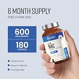 VitaBright NAC Supplement 600mg 180 Capsules - Pure N-Acetyl-Cysteine view 5