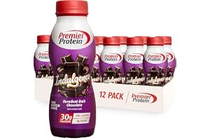 Premier Protein INDULGENCE 30g Shake, Decadent Dark Chocolate, 12 Pack