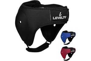 Levelty Wrestling Ear Guard Men BJJ Grappling Cauliflower Protection Headgear MMA Adjustable Helmet