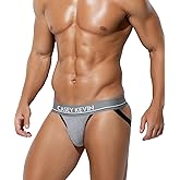 Casey Kevin Men's JockStrap Breathable Athletic Supporter Sexy Jock Strap Cotton Underwear for Men