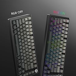 Hkfos Gradient Side Print Keycaps Grey, Double Shot