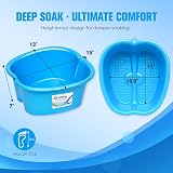 MitButy Large Foot Bath Spa Bowl - Sturdy Plastic Foot Soak Basin for Pedicure view 2