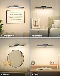 WILLED 5W Picture Lights, 3 Colors Rechargeable