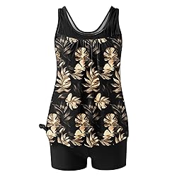 Tankini Swimsuits for Women Tummy Control Blouson