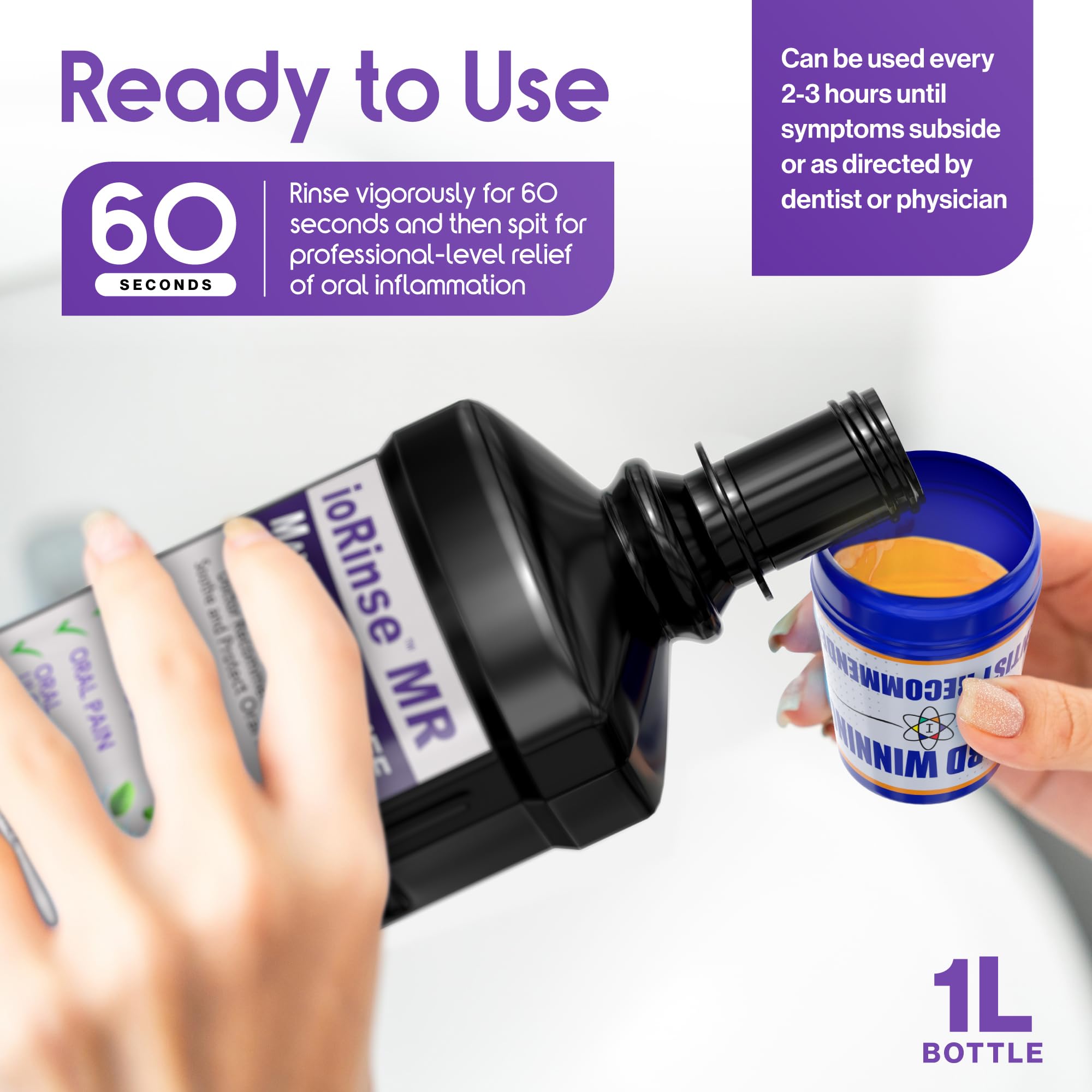 Ulcerease Mouth Rinse Mua ioRinse MR: The Most Dentist & Oncologist-Recommended Oral Ulcer ...