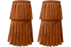 MKYSZLT Women's Hippie Fringe Boot Covers,60s 70s Theme Party Cowgirl Pocahontas Costume for Women Dress Up,Leg Covers with Tassels Hippy Costumes Accessories,Halloween Indian Native American Cosplay Dressing