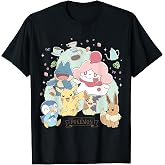 Cafe Pika Eevee Piplup Munchlax Morpeko Slurpuff T-Shirt