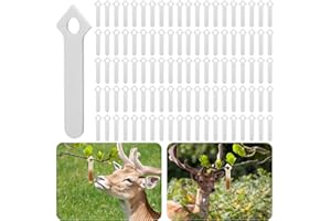 moonoom 100 Pcs Deer Urine Wick, White Hunting Scent Buck Attractant,Doe Pee Wick Rut Scent Buck Lure for Whitetail Deer (100