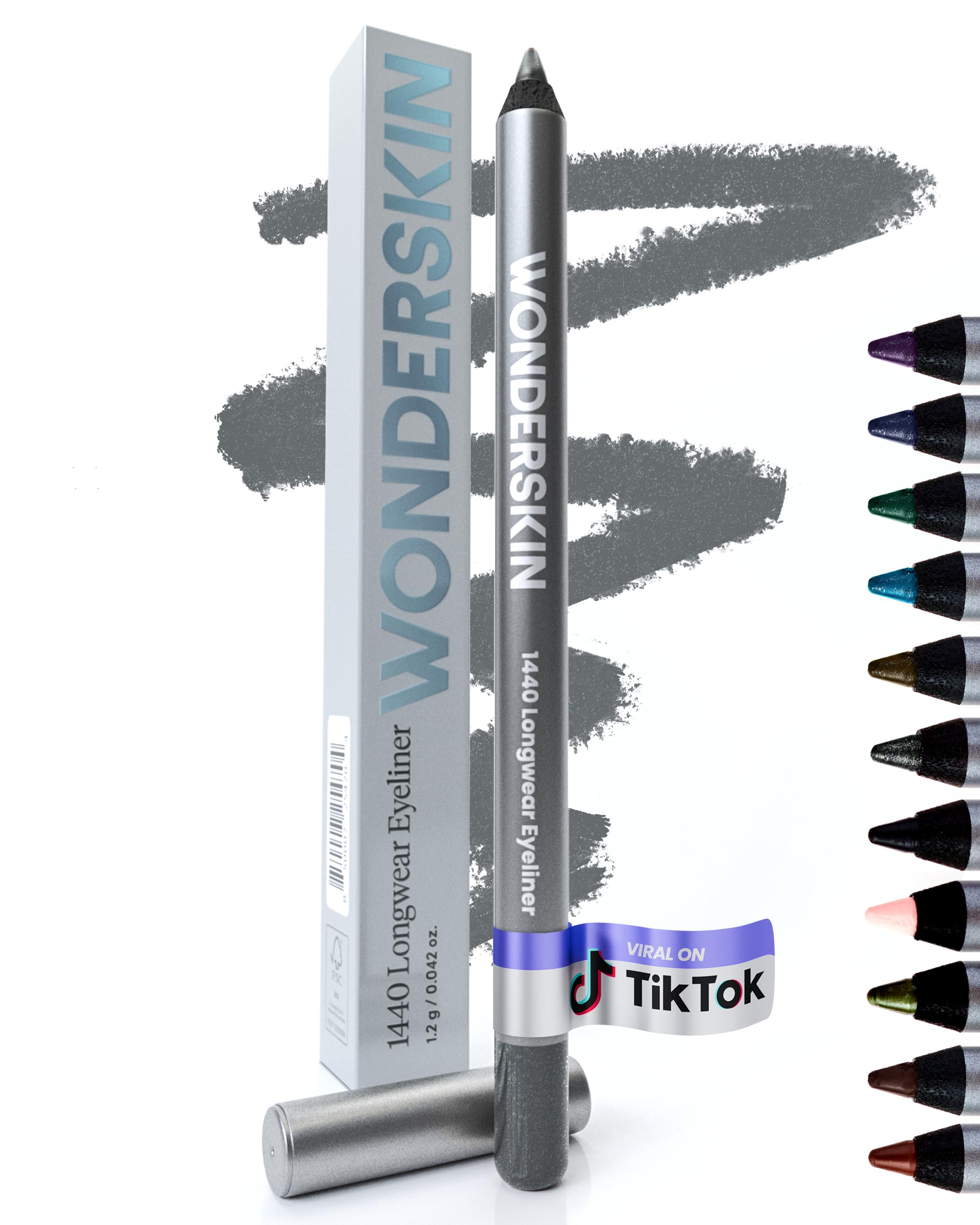 Wonderskin Eyeliner Pencil, 1440 Longwear Blue Glitter Eyeliner Pencil - Waterproof, Sharpenable & Smudge Proof — image 1