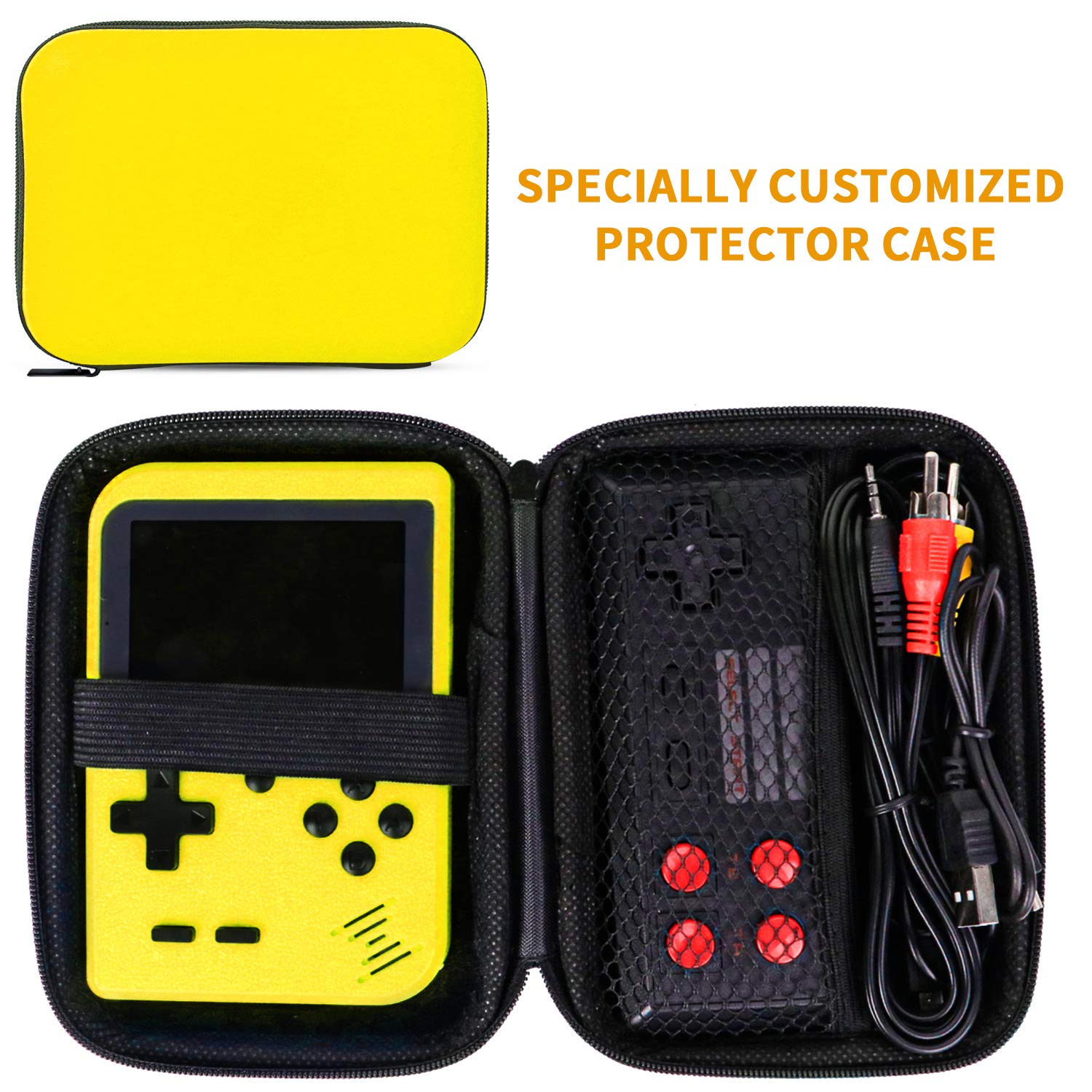 Handheld Game Console, Retro Game Console with 400 FC Games 3 " Color Screen,video games Support for Connecting TV & Two Players 800mAh Battery with protector case for Kids &Adult: Video Games