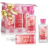 Japanese Cherry Blossom Spa Gift Set for Women and Girls, Bath and Body Care Kit with Gel, Lotion, Mist, Travel Size, with Natural Extracts - Body Care Kit for Birthday, Mother's Day, Christmas Gifts