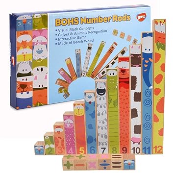 Montessori Math Concepts Sticks,Addition,Subtraction Calculation Learning ,Preschool Math Toys