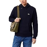 Lacoste mens Men's Long Sleeve Solid Pop Over SweaterSweatshirt