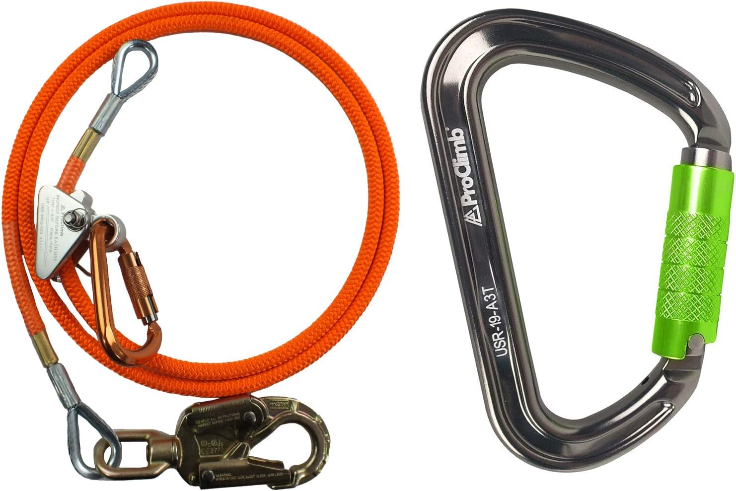 Lanyard Tree Adjustable Kit Flipline Core Steel ProClimb Bundle