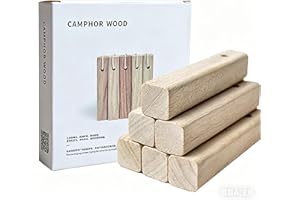 Manwetye 20 PCS Camphor wood strips(10 * 2 * 2cm/3.94 * 0.79 * 0.79in),Better insect repellent than Cedar Balls, for Clothes 