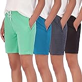 Real Essentials 4 Pack: Women's 7" Mesh Bermuda Athletic Shorts - Quick Dry Workout Running Pockets (Available in Plus Size)