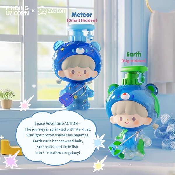 FINDING UNICORN ZZOTON BUBBLE BATH BABY SERIES BLIND BOX(WHOLE SET 10PCS)