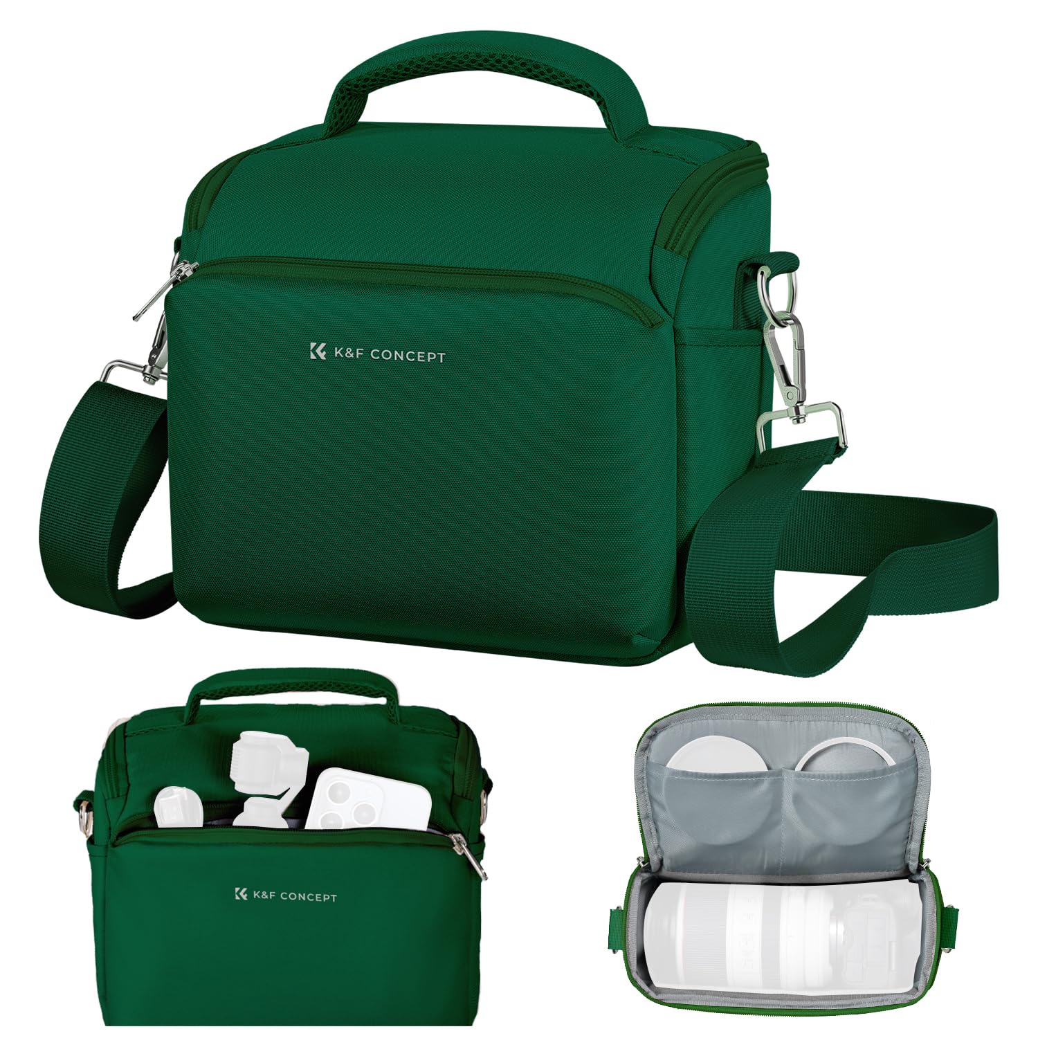 K&F CONCEPT Camera Sling Bag Small Crossbody Camera Case DSLR/SLR/Mirrorless Compact Shoulder Photography Bags for Photographers