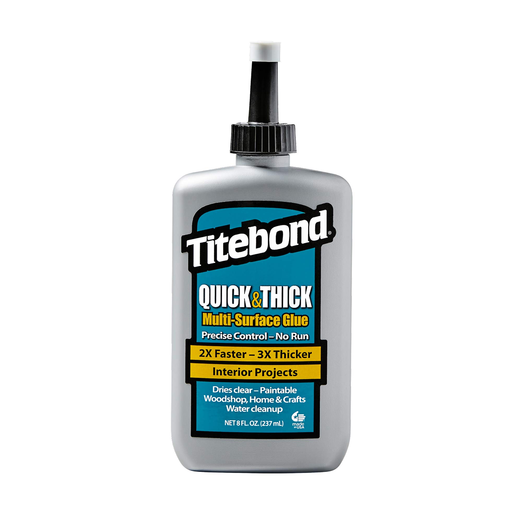 Titebond 2403 8OZ QUICK & THICK GLUE, 8 Ounce, Clear