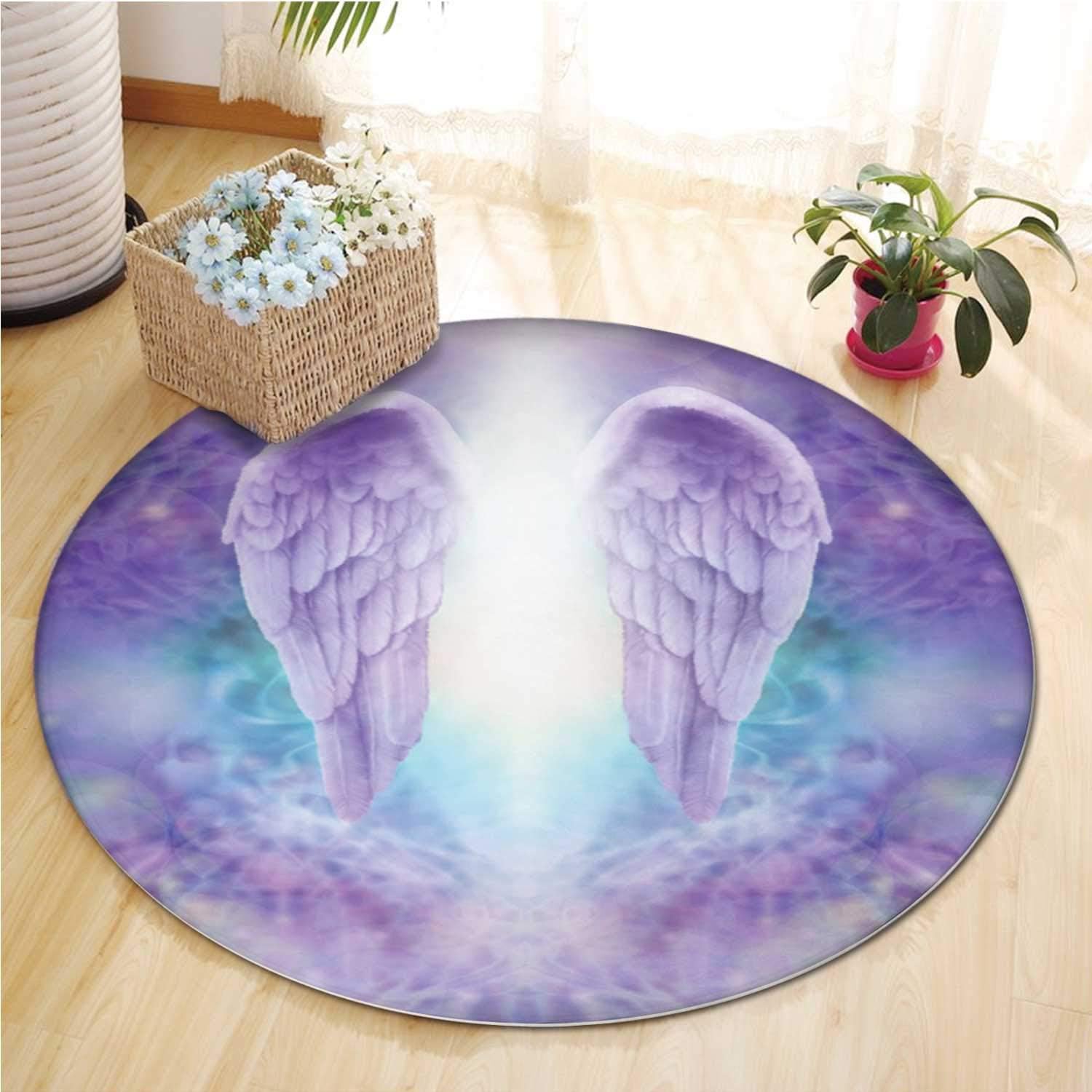 Lilac Angel Wings and Rug Rug Rugs for Bedroom,093742 Rug Runners for Hallways,4 ft