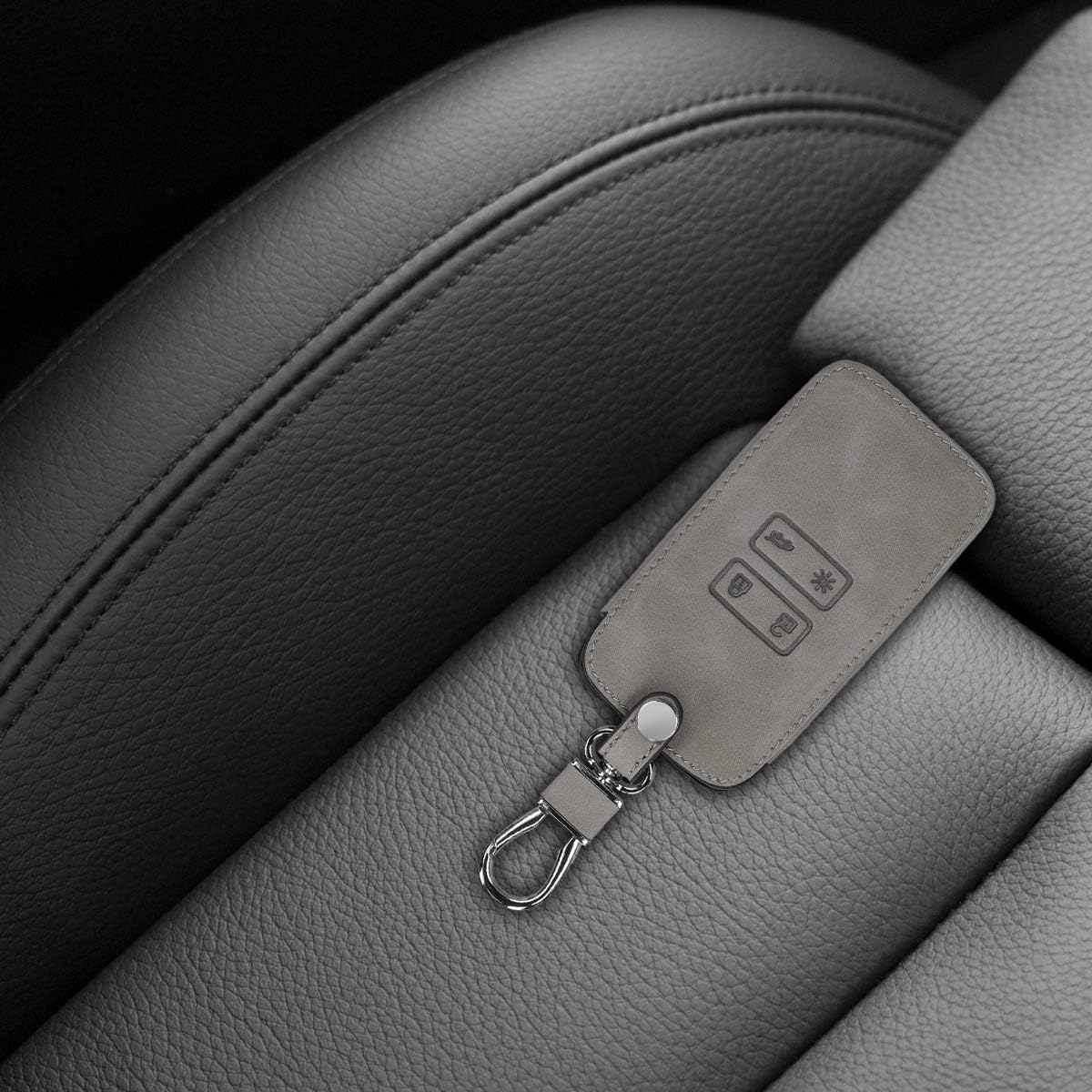 kwmobile Car Key Cover Compatible with Renault 4 Button Car Key Smart Key (only Keyless Go) - Image 3