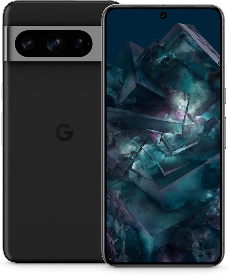 Google Pixel 8 Pro Unlocked 128GB Obsidian Telephoto 5x Super Actua Display
