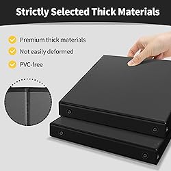 SUNEE 3 Ring Binder 1/2 Inch 1 Pack, Clear View