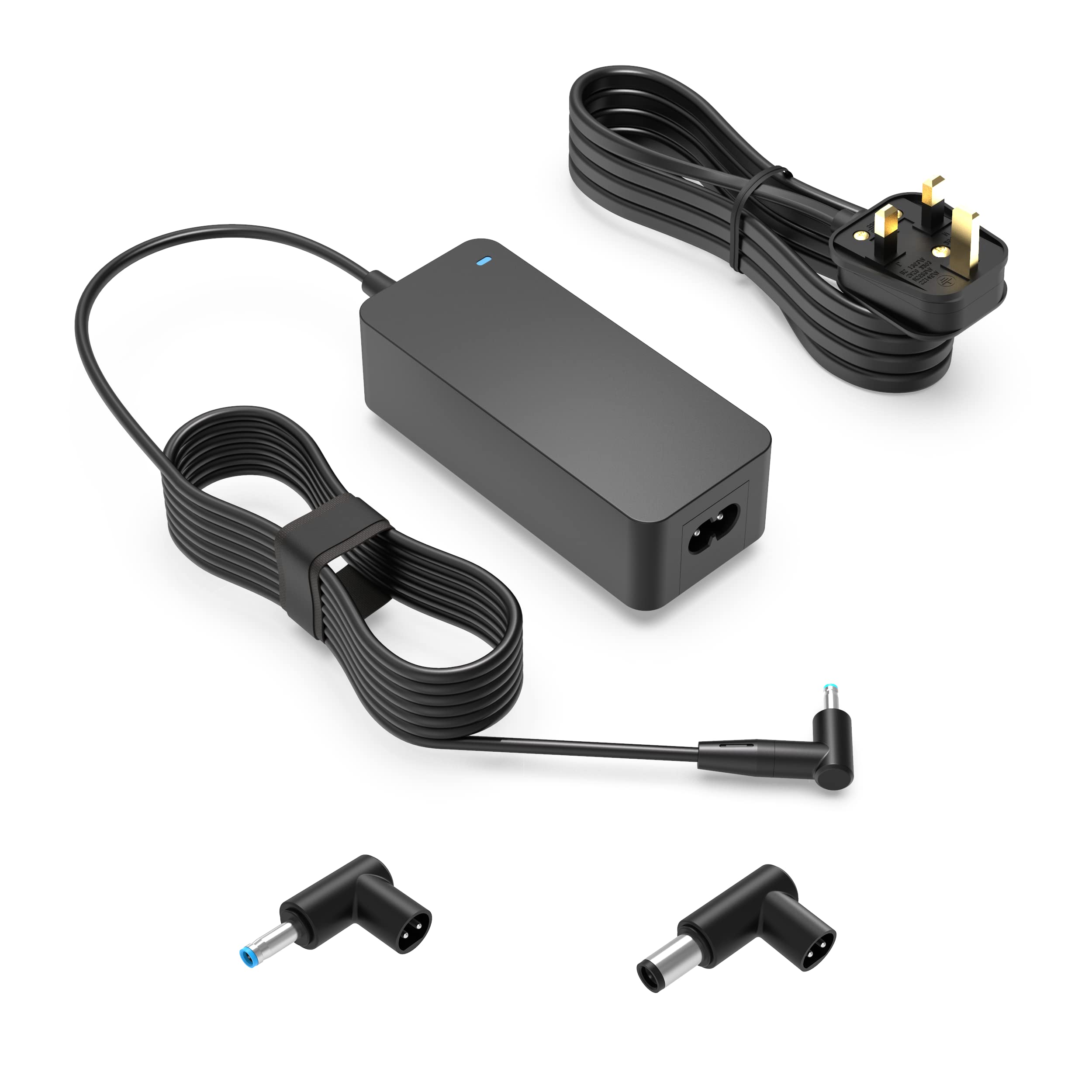 65W 45W Charger Fit for HP Elitebook 745 820 830 840 850, Fit for Probook 650 440 430 450 Series Laptop, Charging Indicator, Extended Power Cord, 10 ft