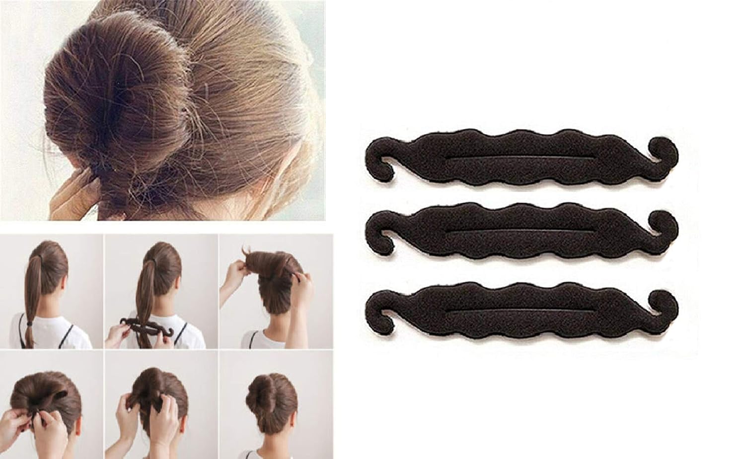 Buy Ekan Hair Donut Bun Maker Magic Clip Twist Turn Hairstyler