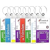 Cruise Tags Luggage Etag Holders Zip Seal & Steel Loops Thick PVC