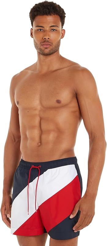 Short de Bain Homme Medium Drawstring Mi-Long, Bleu (Desert Sky), S — photo 1 sur 7