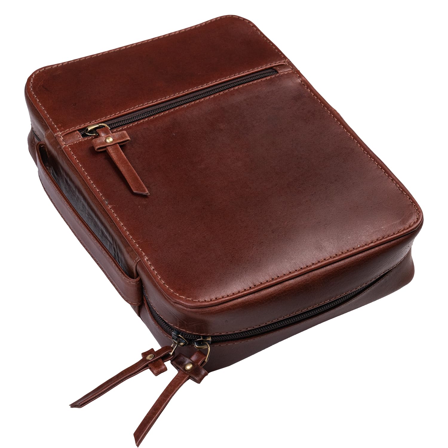 Photo 1 of ELIZO Leather Bible Cover Case for Women and Men - Bible Bag Holder, Book Carrying Organizer Case, Bible Sleeve Accessories Protector (Kona, Large)