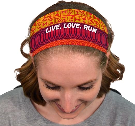 Amazon Rokband多機能ヘッドバンド ライブ Love 実行 オレンジ Gone For A Run ヘッドバンド