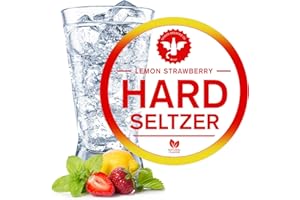 BrewDemon 1 Gal. Lemon-Strawberry Hard Seltzer Recipe Kit - Makes a Wicked-Good 5.0% ABV Batch of Craft Brewed Hard Seltzer
