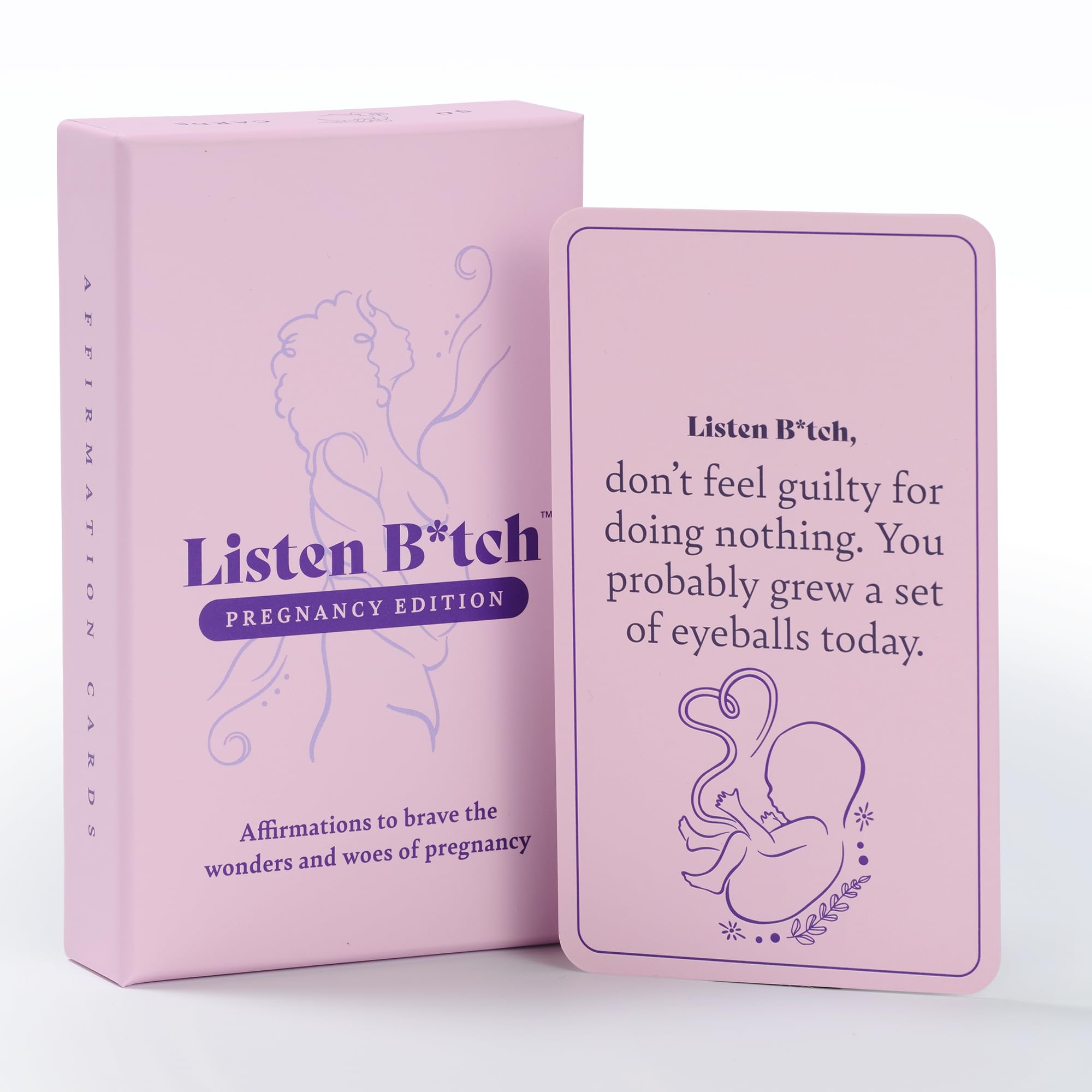 Pregnancy Edition Affirmations | Affirmation Cards to Help Brave The Wonderfully Terrifying Journey of Pregnancy