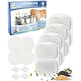 Cunina 4 Set Pet Water Fountain Filter Kit Fit for oneisall 7L/230oz/1.8G Pet Water Fountains for Dogs, Replacement Carbon Fi