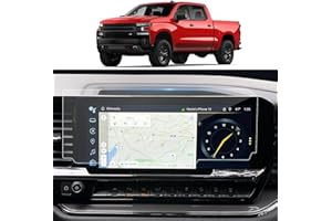 LANTU Silverado 1500 Accessories 13.4" for New Upgrade 2022-2024 Chevy Silverado/GMC Sierra 1500& 2024 Chevrolet Silverado/Sierra 2500HD 3500HD Tempered Glass Screen Protector Film HD Clear