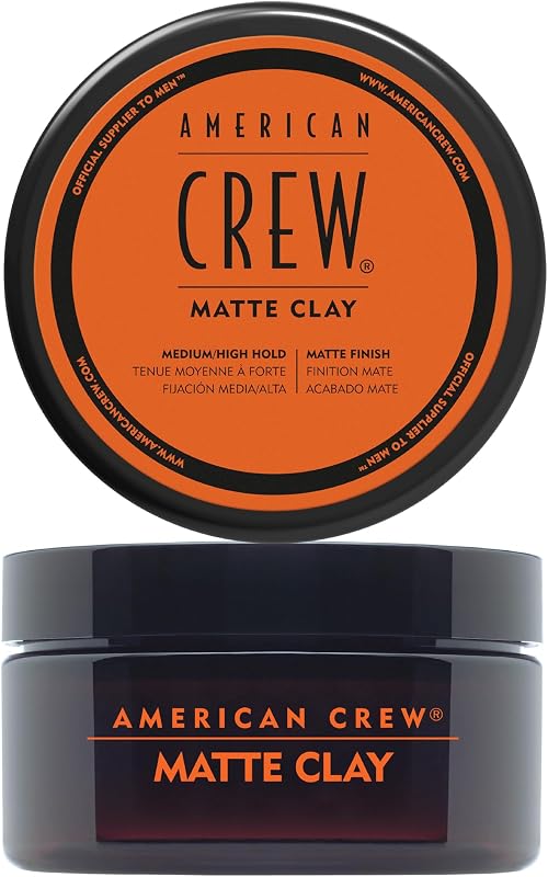 Matte Clay, Cera Mate Pelo Hombre Fijación Media-Alta, Cera con Acabado Mate, Moldeador Pelo con Arcilla y Fijador Pelo en Pasta, 85g
