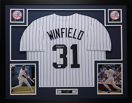 framed yankees jersey
