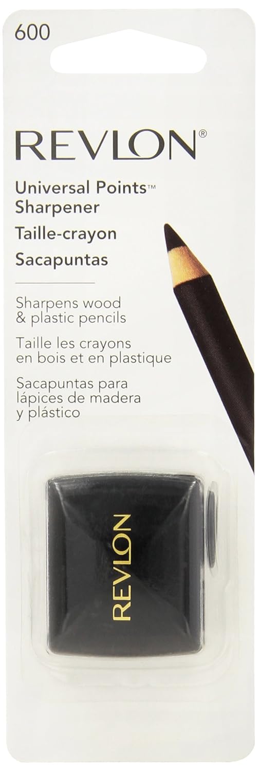 Revlon Universal Points Sharpener, Dual Pencil Sharpener for Lip Liner, Eyebrow, and Eyeliner Pencils : Eye Liners : Beauty