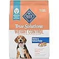 Blue Buffalo True Solutions Weight Control Natural Dry Dog Food for Adult Dogs, Chicken, 11-lb. Bag