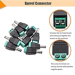 weideer 12Pcs 10A DC Power Jack Cord Socket